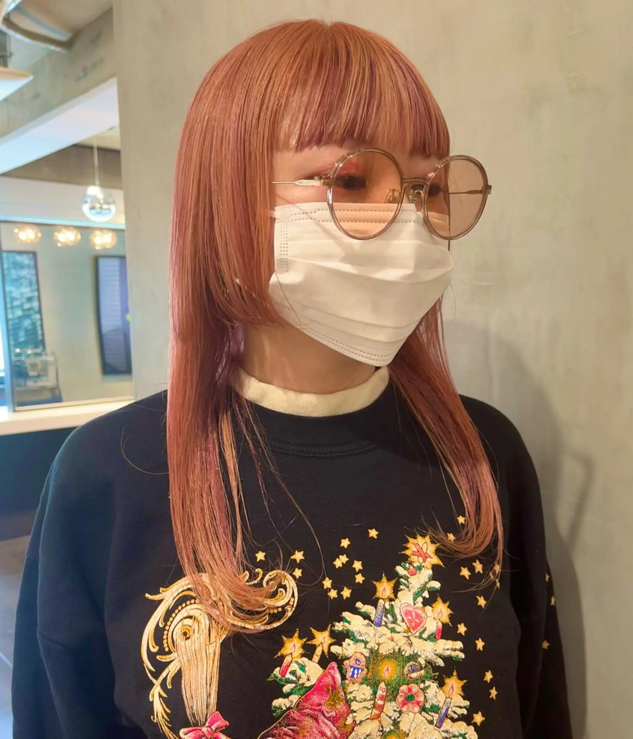 ロング カラー 暖色🍒姫カット🎀 オタク特化🎀ゆうなのヘアスタイル