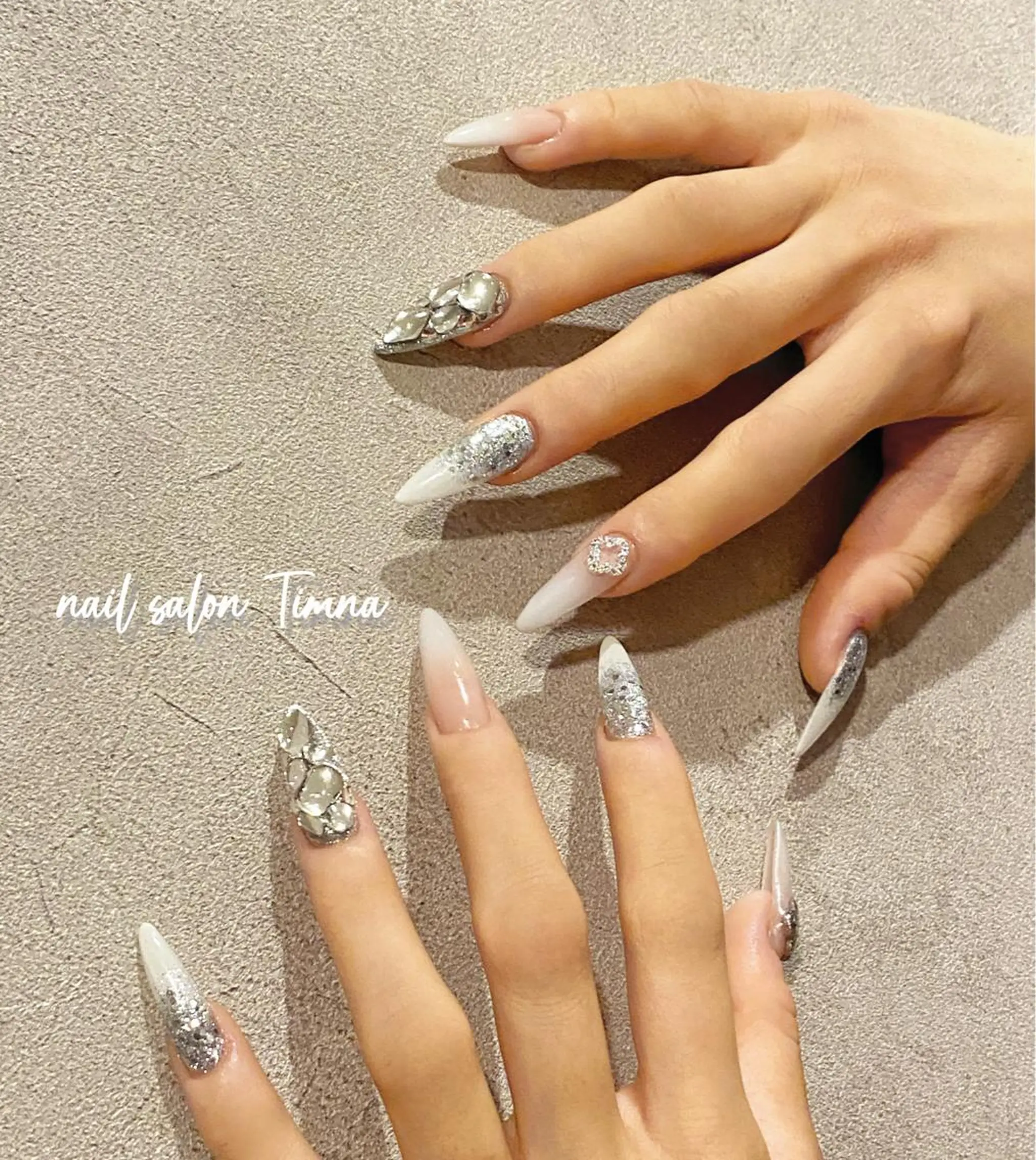 ロング ハンドネイル NAILSALON 🍔Timna🍟のネイルデザイン