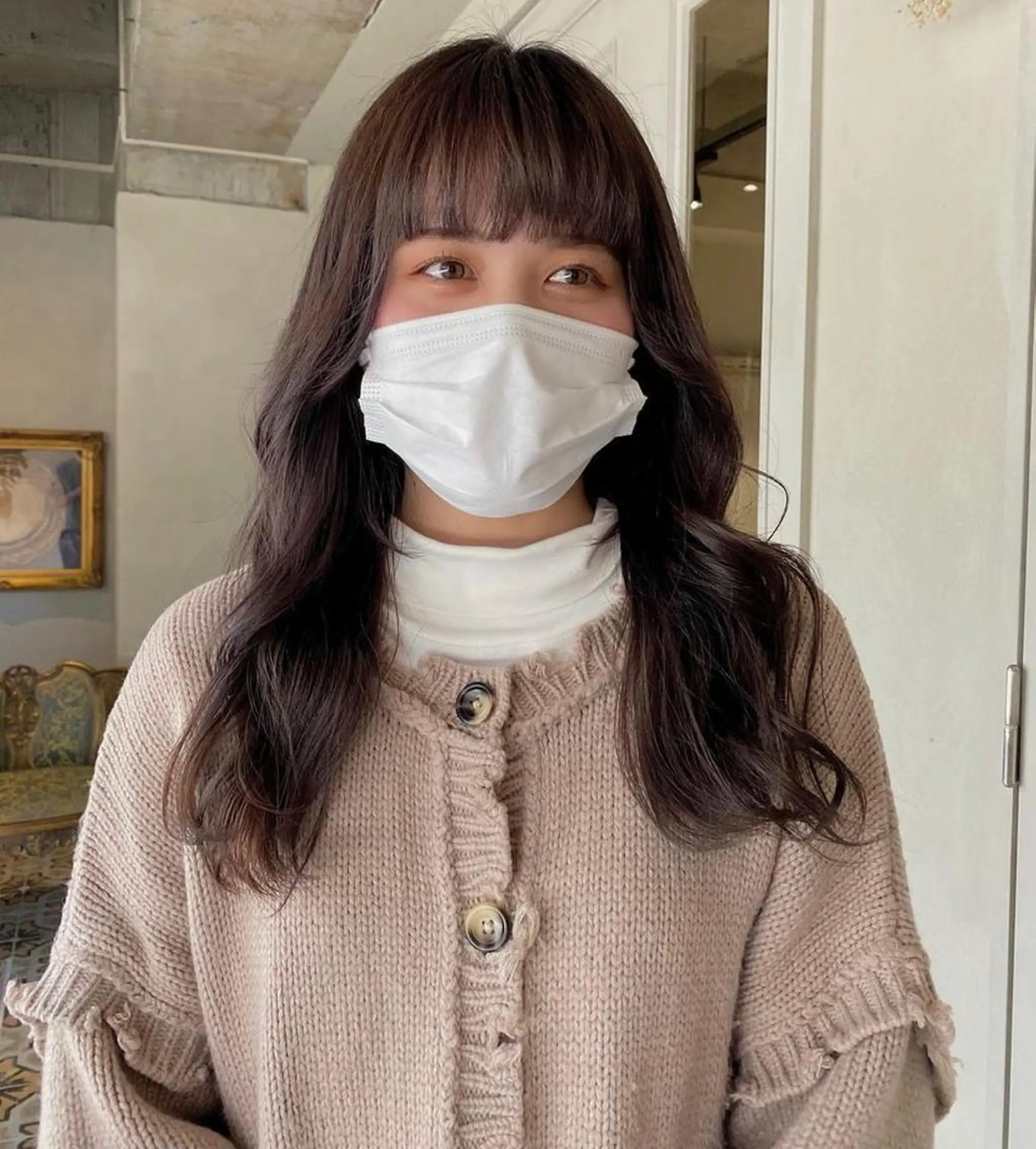ミディアム カラー 透明感カラー ヘアカラー 梅原 大和のヘアスタイル