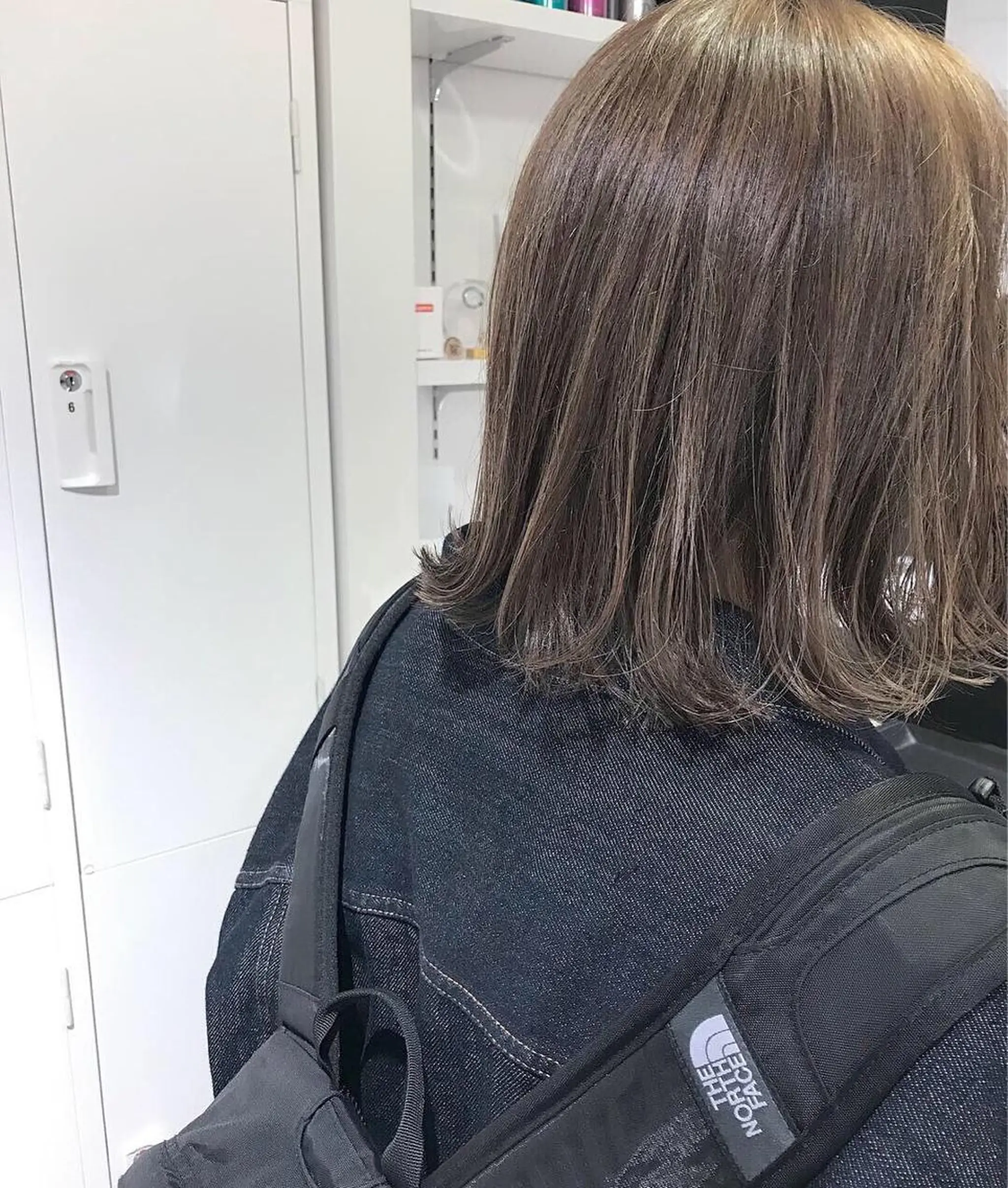 ミディアム カラー 切りっぱなしボブ グレージュ ボブ 韓国/髪質改善💘 櫻井かれんのヘアスタイル