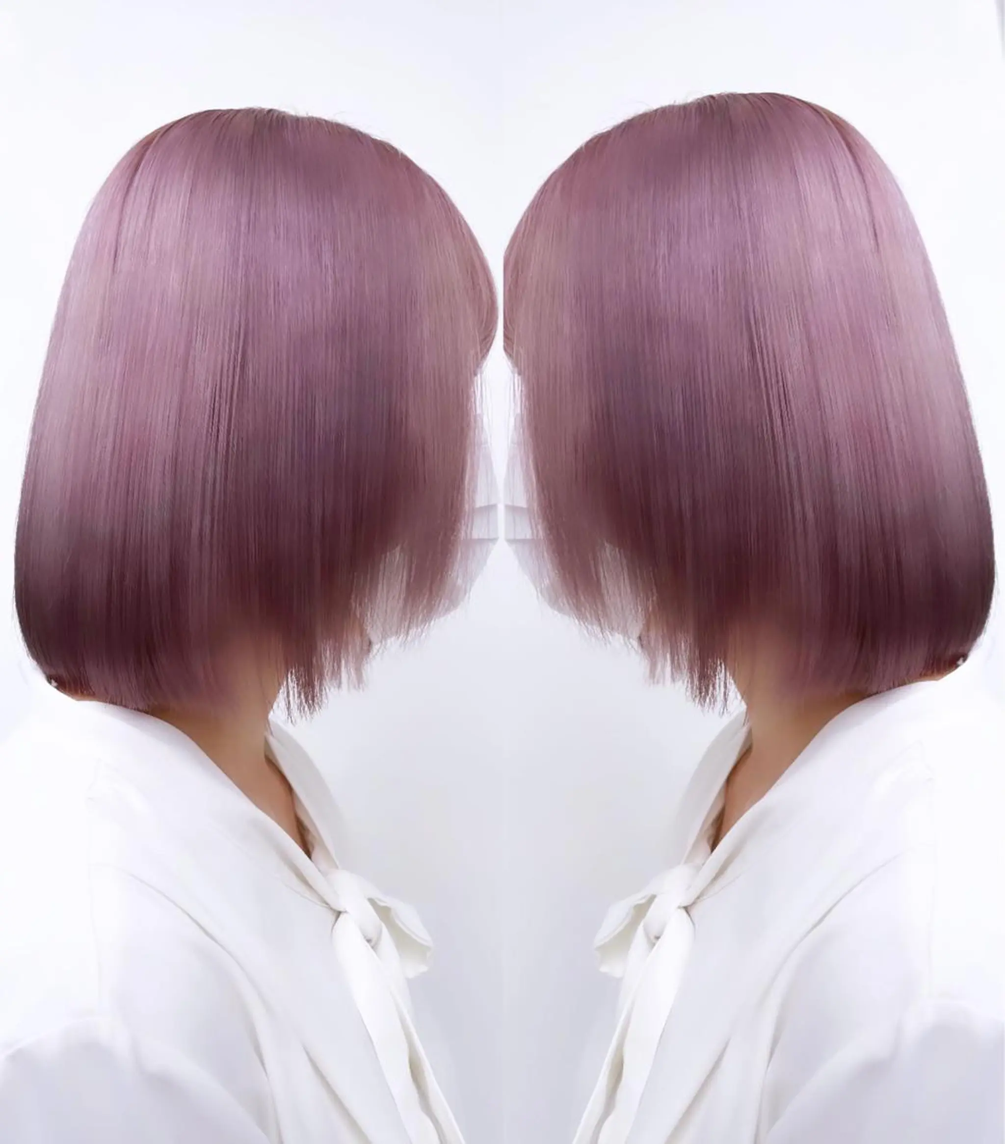 ミディアム カラー ヘアカラー ハイトーンヘアセット 🦋yuri🦋のヘアスタイル