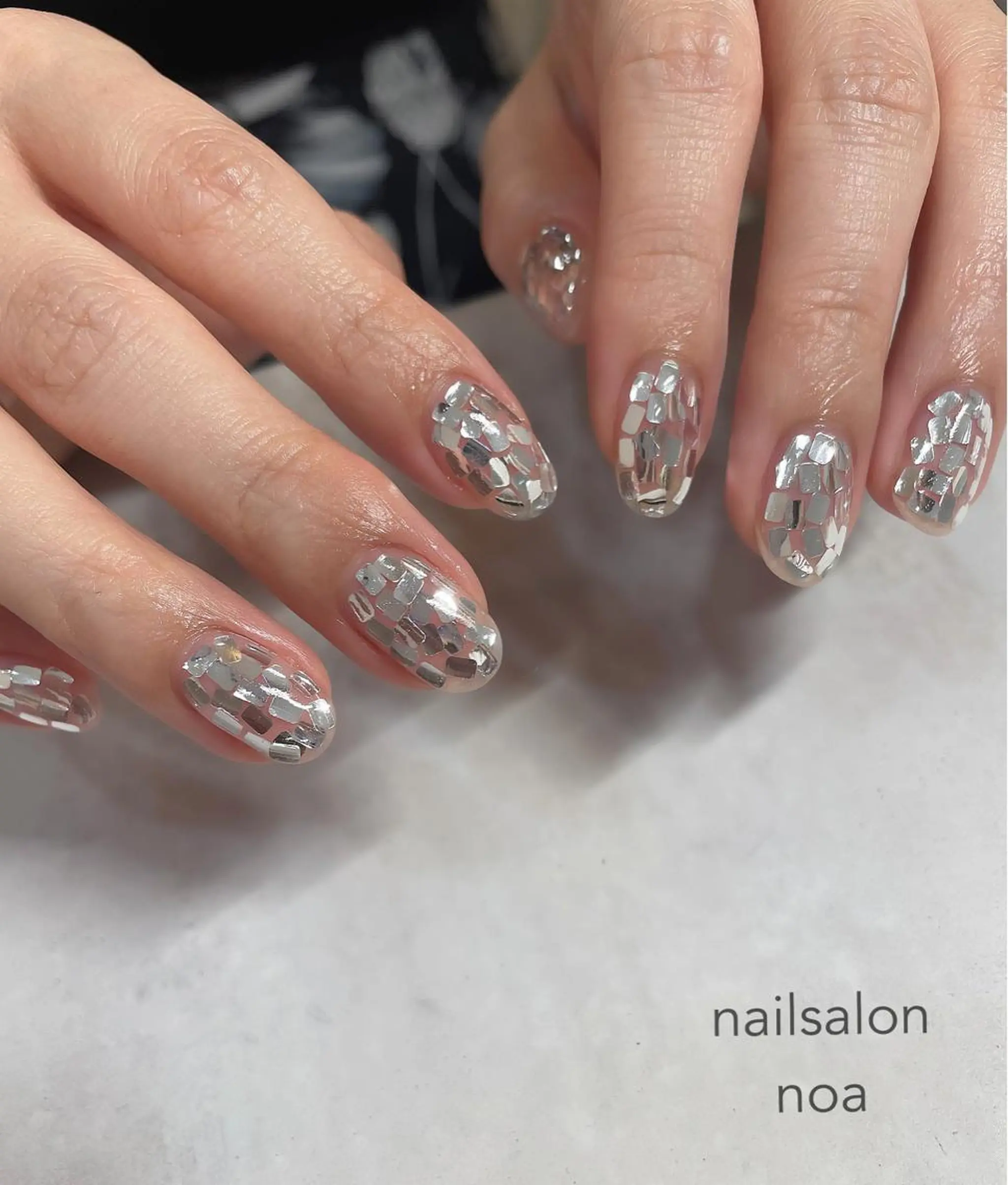 ネイル オーロラネイル カジュアル ジェルネイル マグネットネイル ニュアンスネイル noa nail所属・nailist sakiのネイルデザイン