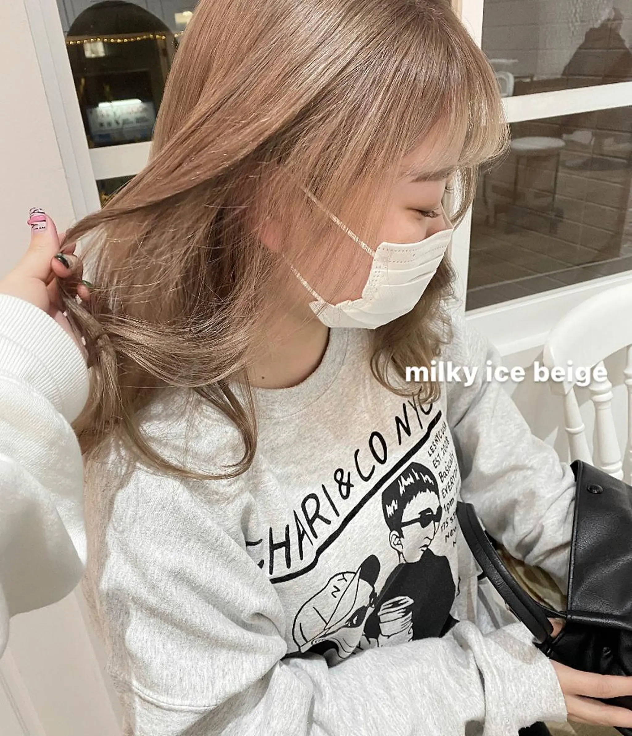 ミディアム ヘアカラー トリートメント KAYLEE ayanoのヘアスタイル