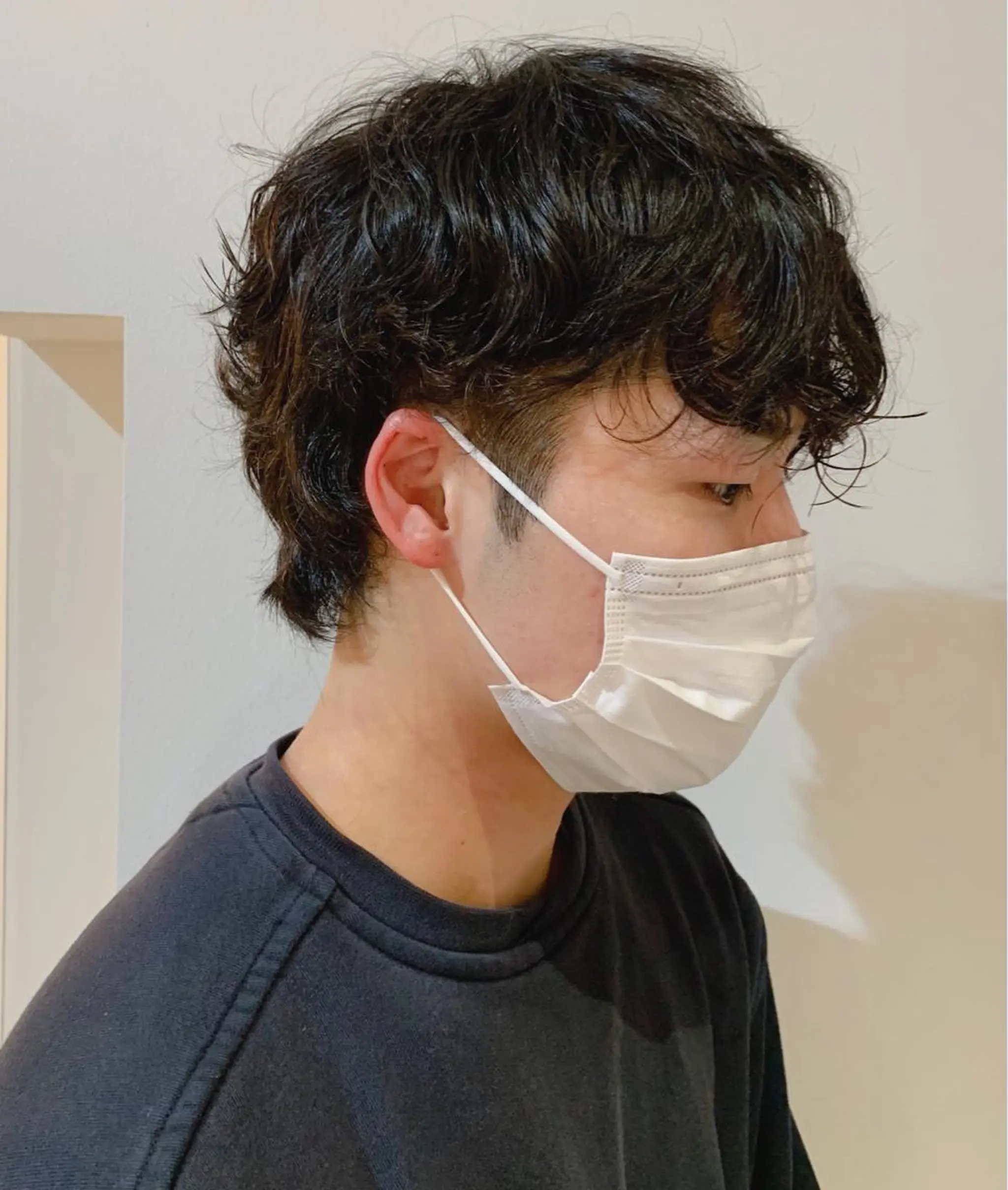 ショート パーマ メンズ メンズパーマ ﾖｼﾅｶﾞﾏﾕ🦕 透明感カラーのヘアスタイル