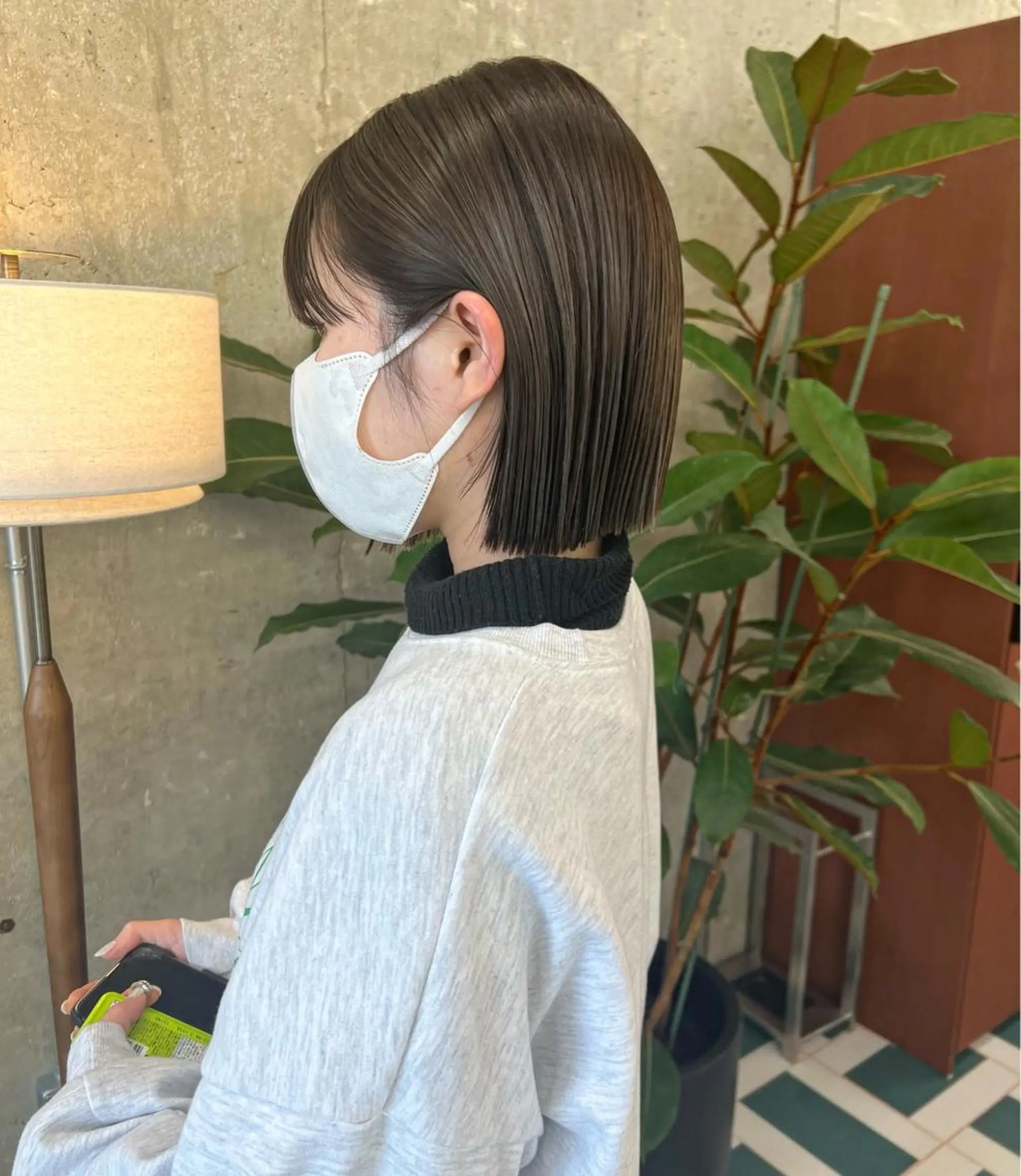 カラー 透明感カラー グレージュ ハイライトカラー カット ヘアカラー ハイライトカラー MINAMIのヘアスタイル