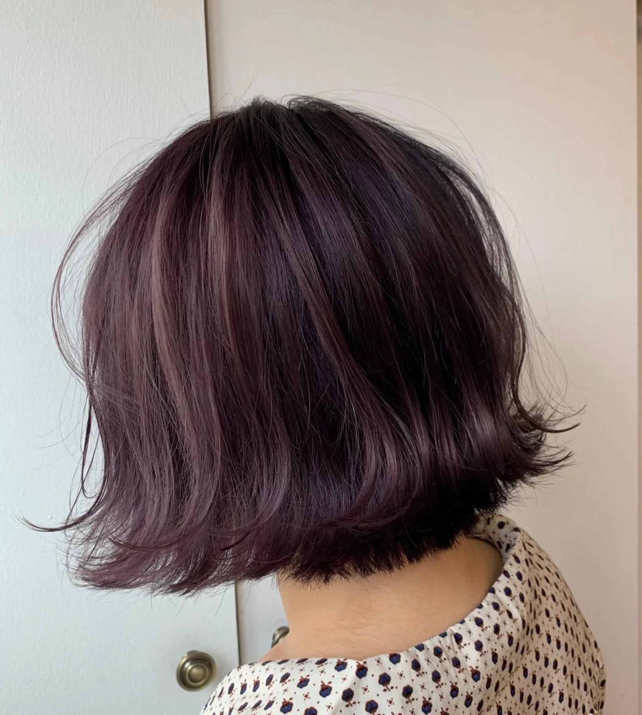 ショート カラー ラベンダーカラー カット ヘアカラー トリートメント mood tatemachiのヘアスタイル