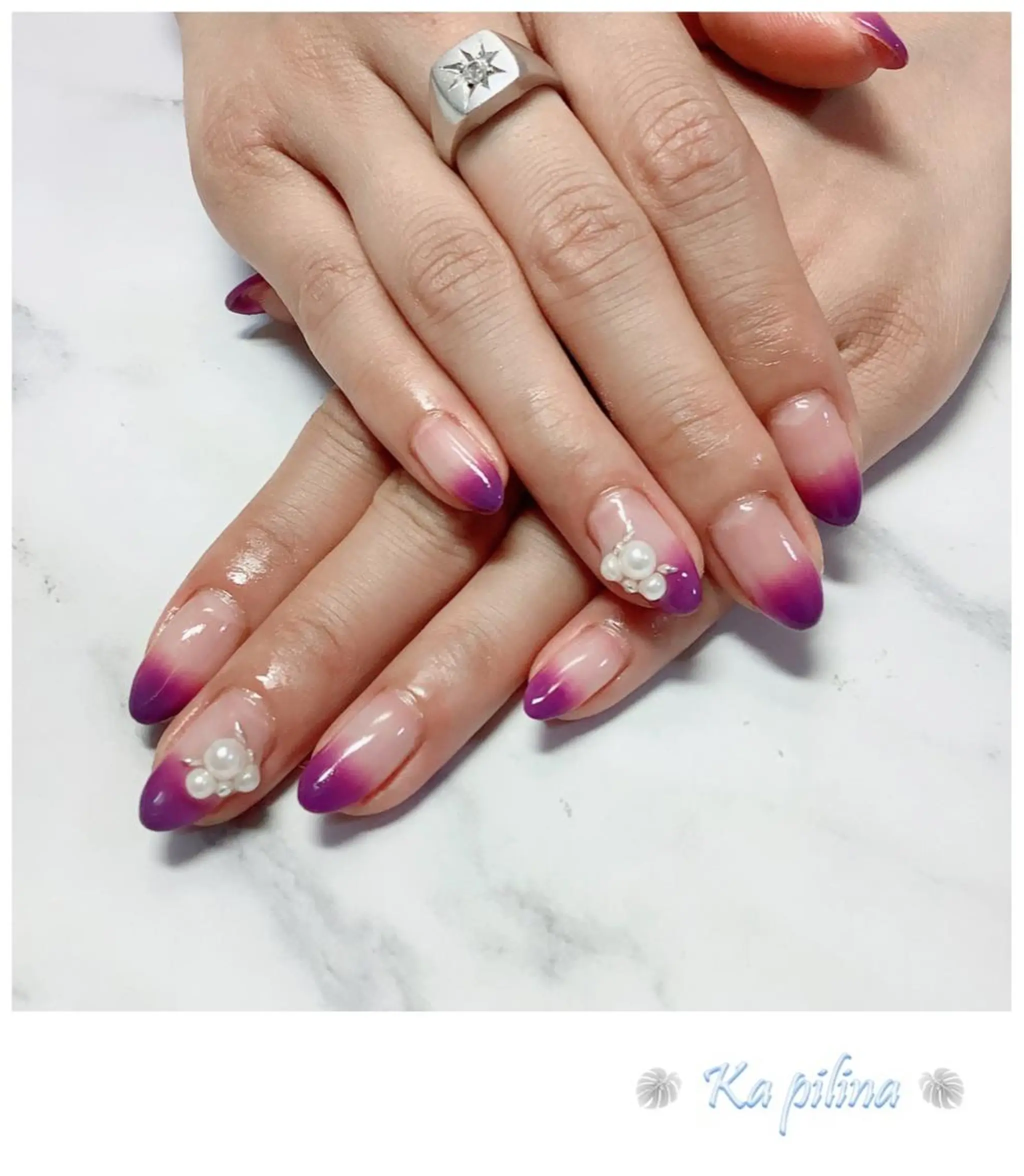ネイル グラデーション Nail salon Ka pilinaのネイルデザイン