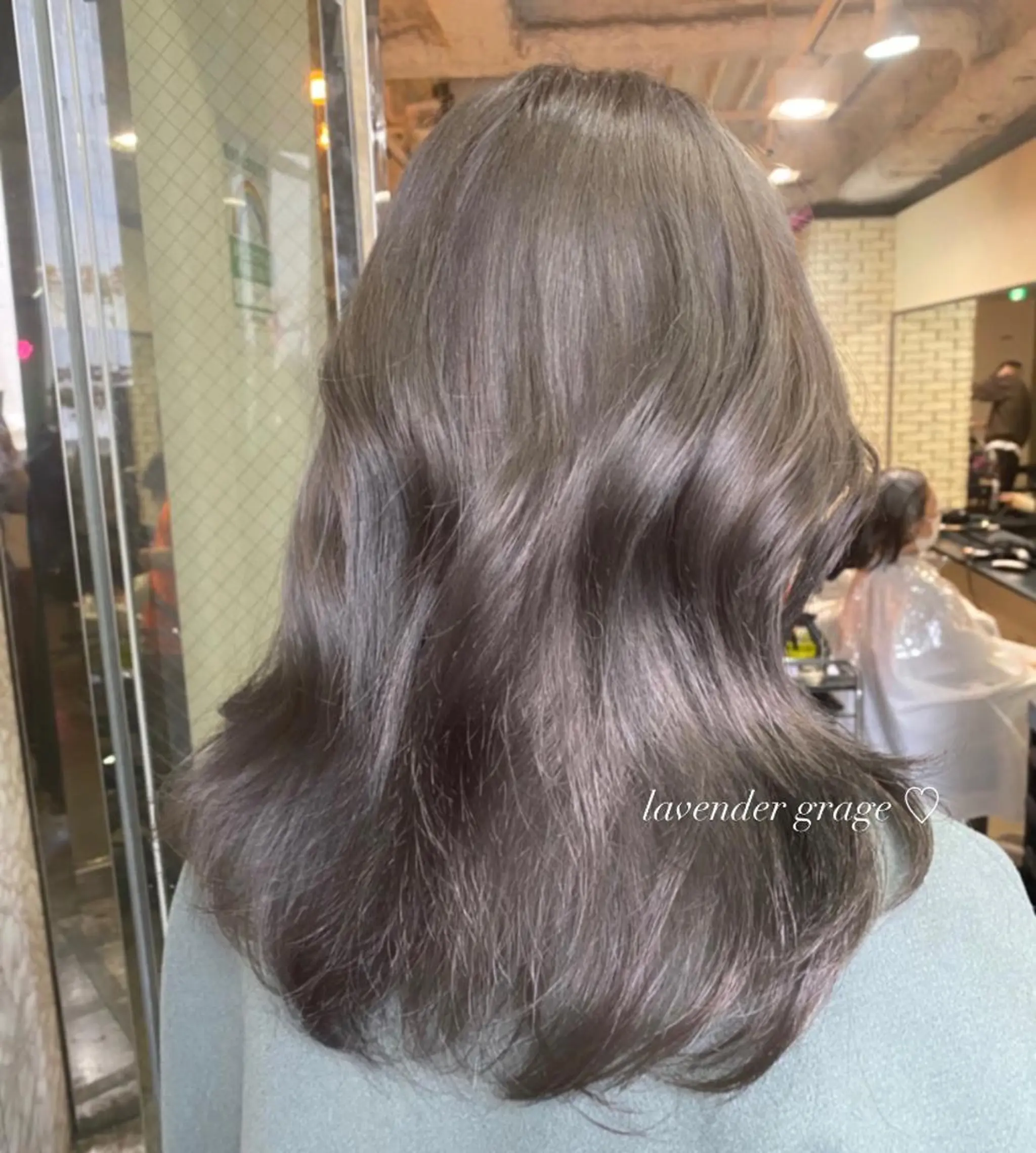 セミロング ヘアカラー トリートメント 韓国レイヤー/透明感 カラー🦋mioのヘアスタイル