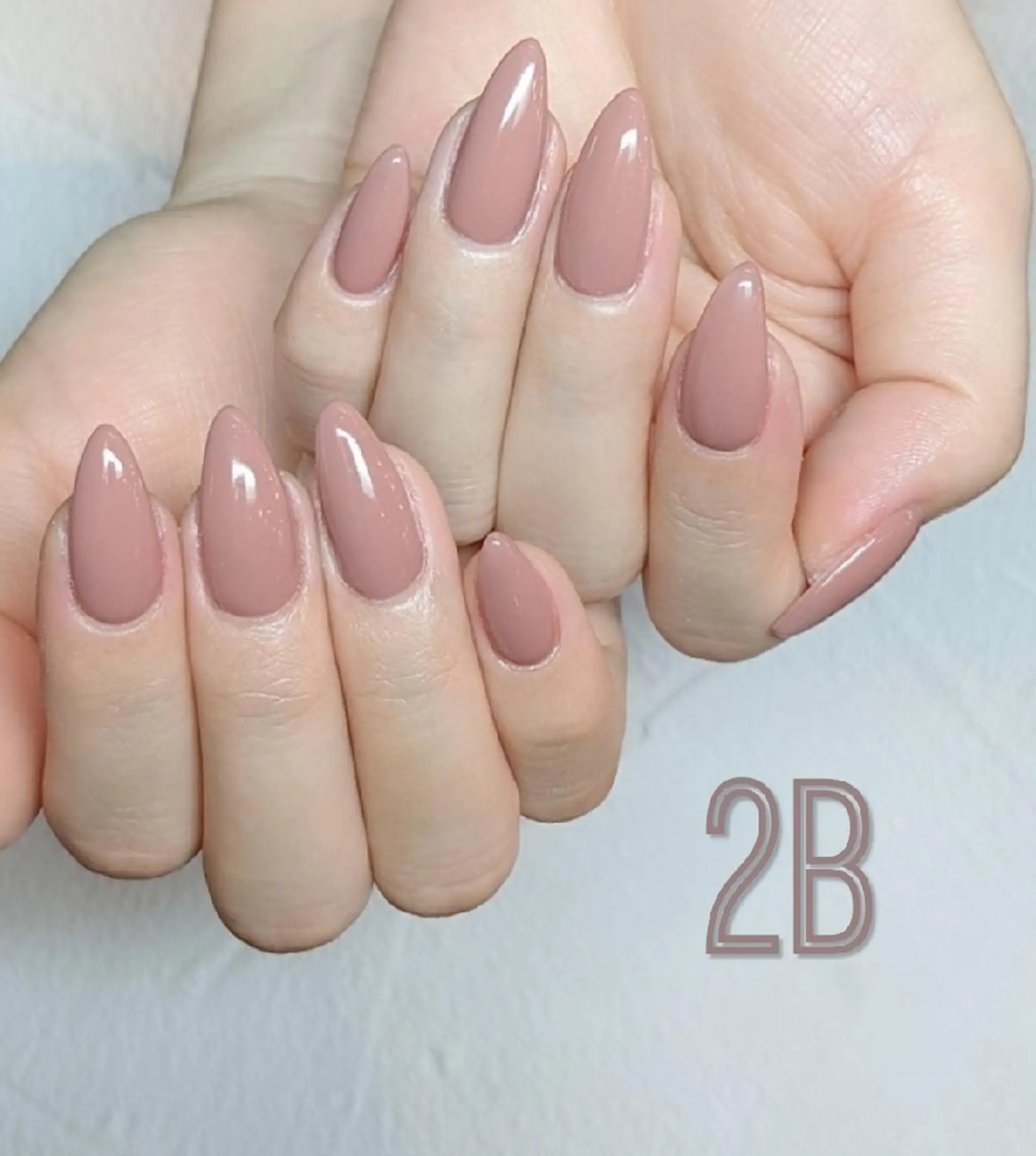 ネイル ワンカラーネイル 2B__nails ニービー京都伏見区のネイルデザイン