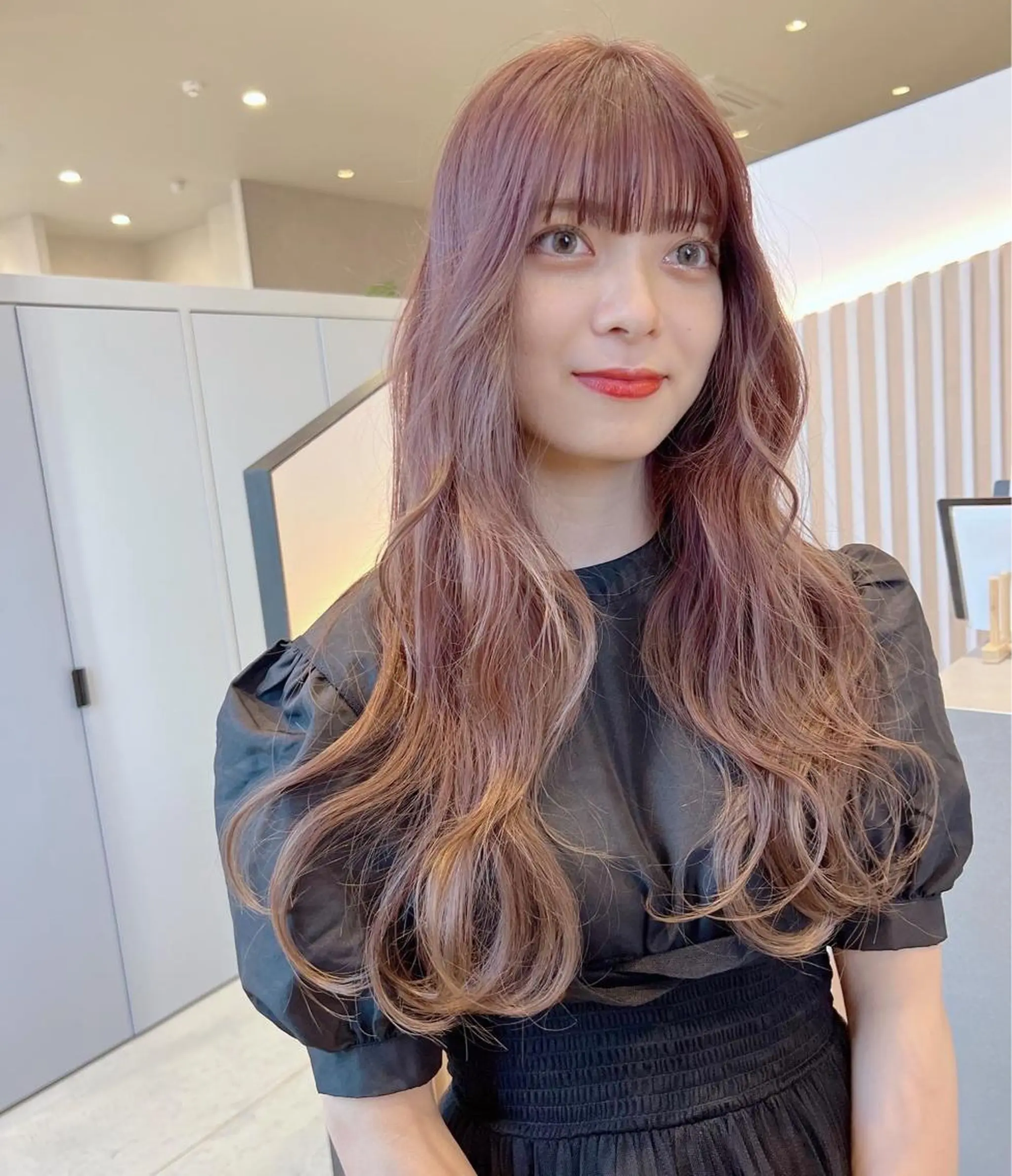 ロング カラー ブリーチ ピンクカラー matsuzawa mihoのヘアスタイル