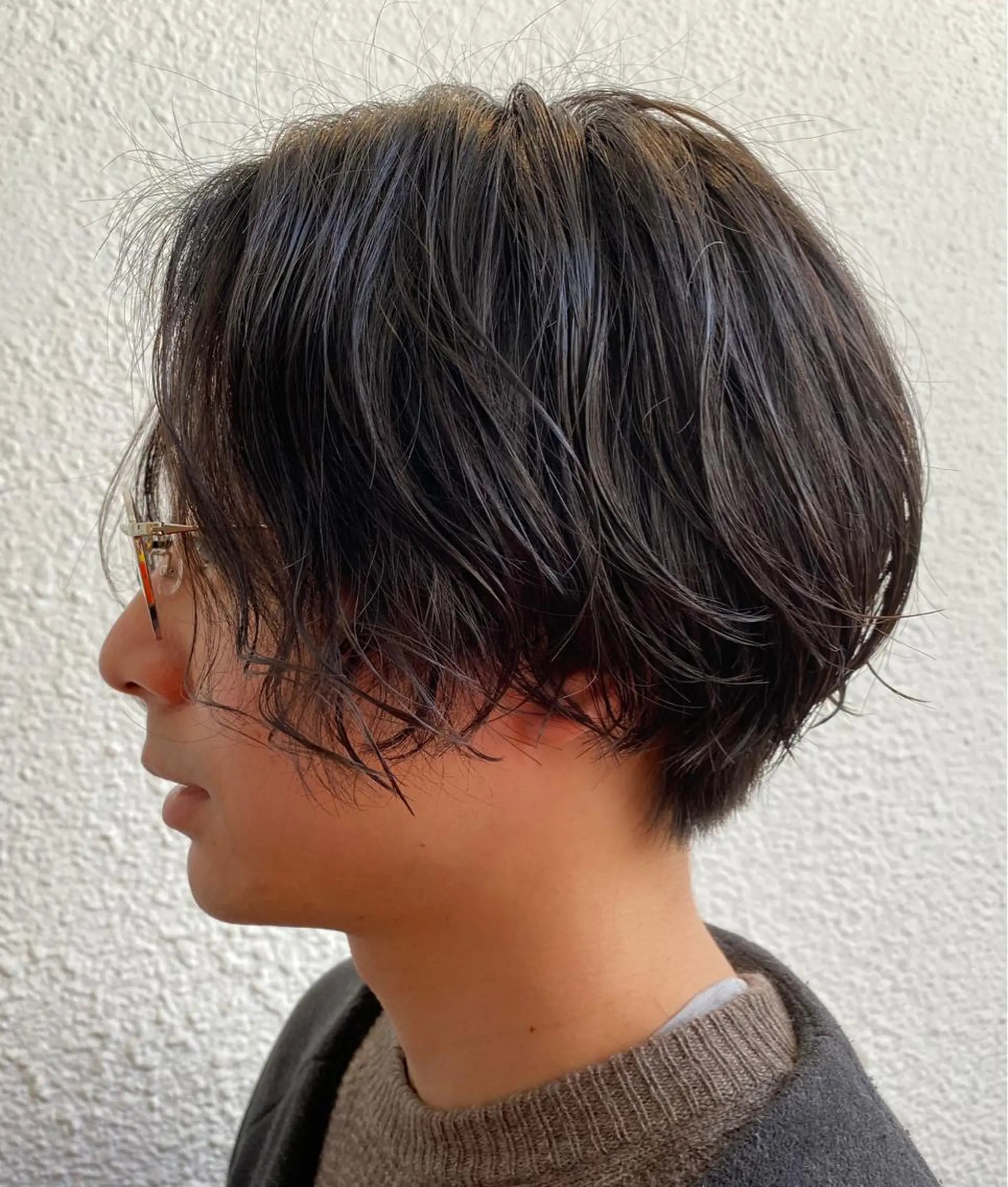 ミディアム パーマ メンズ カット パーマ 近野 浩隆🐩のヘアスタイル