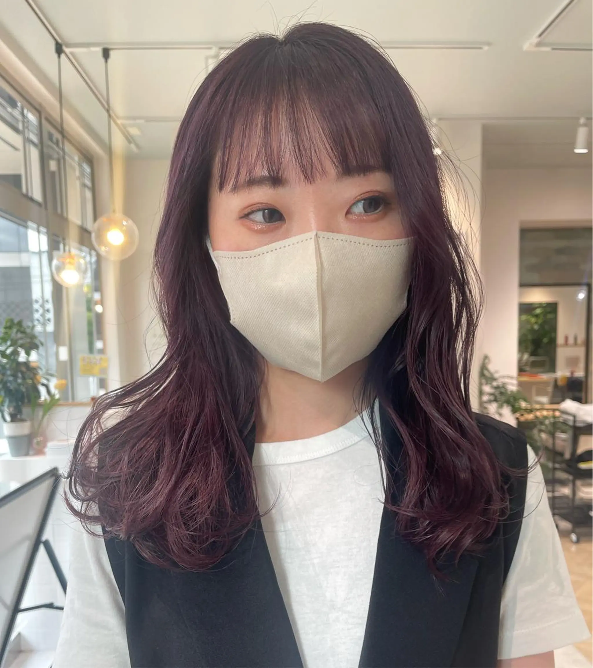 ロング カラー カット ヘアカラー トリートメント * 透明感カラー c h i h o *のヘアスタイル