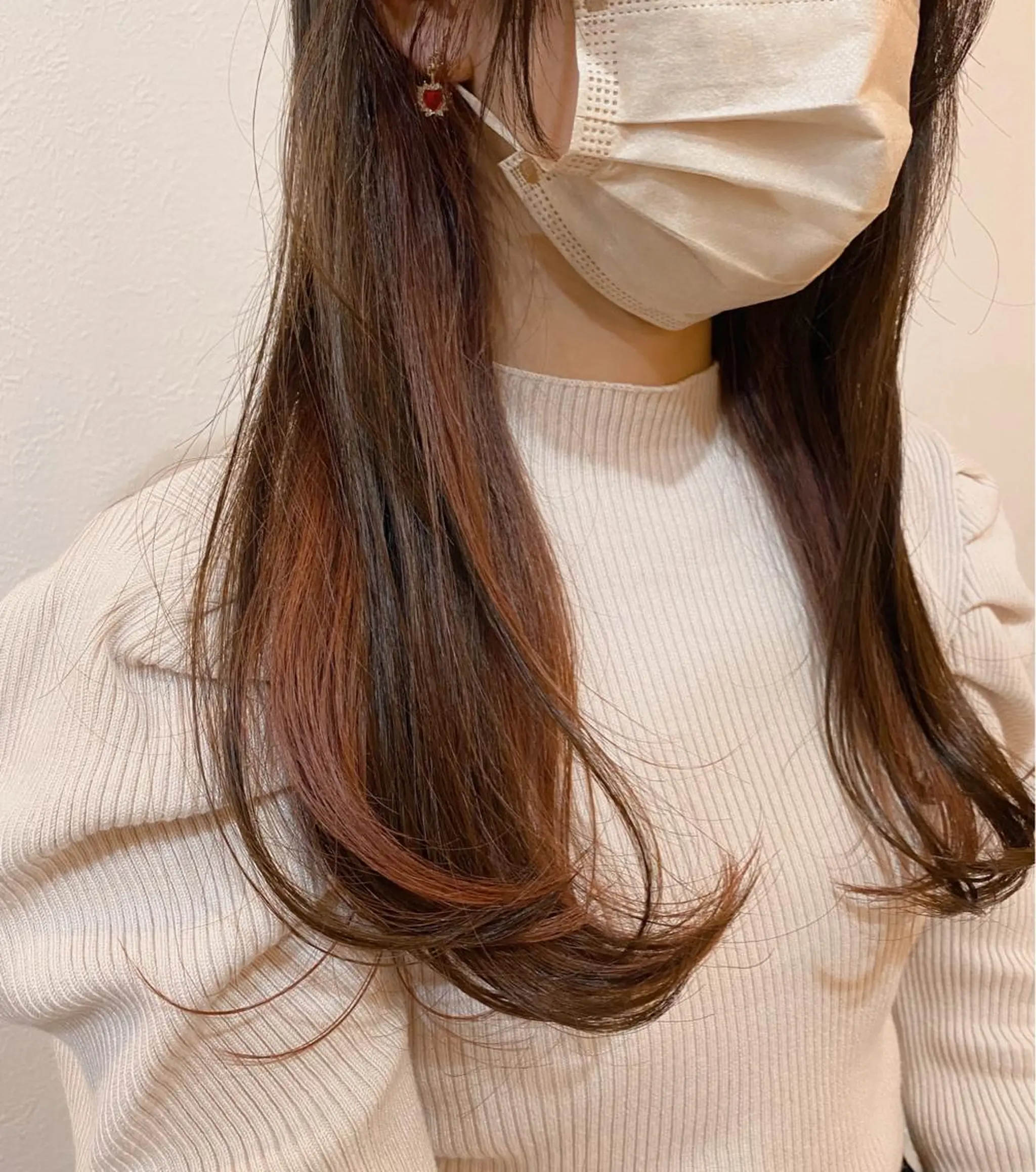 ロング カラー カット ヘアカラー トリートメント hamano harunaのヘアスタイル