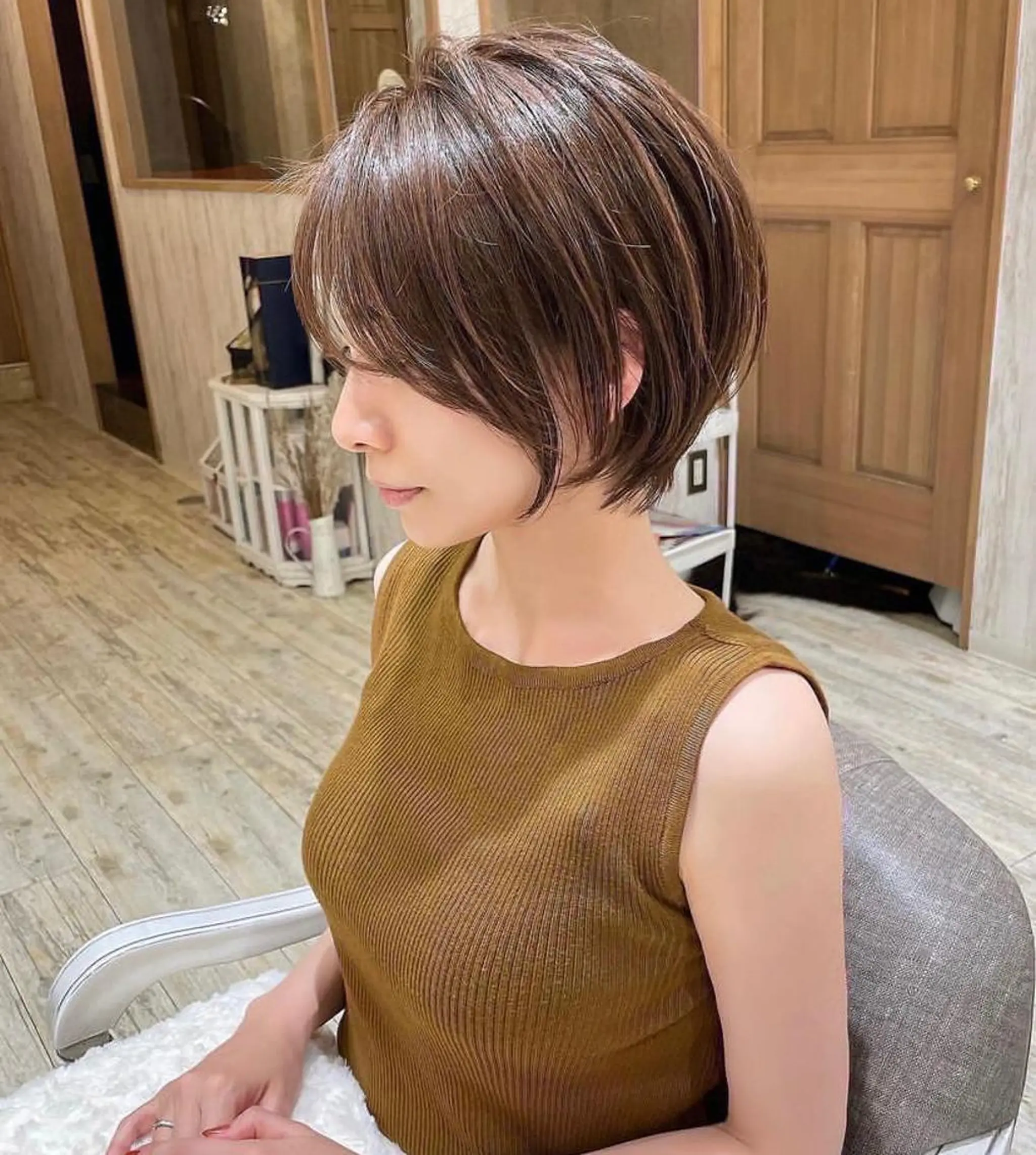 ショート おのだ あやなのヘアスタイル