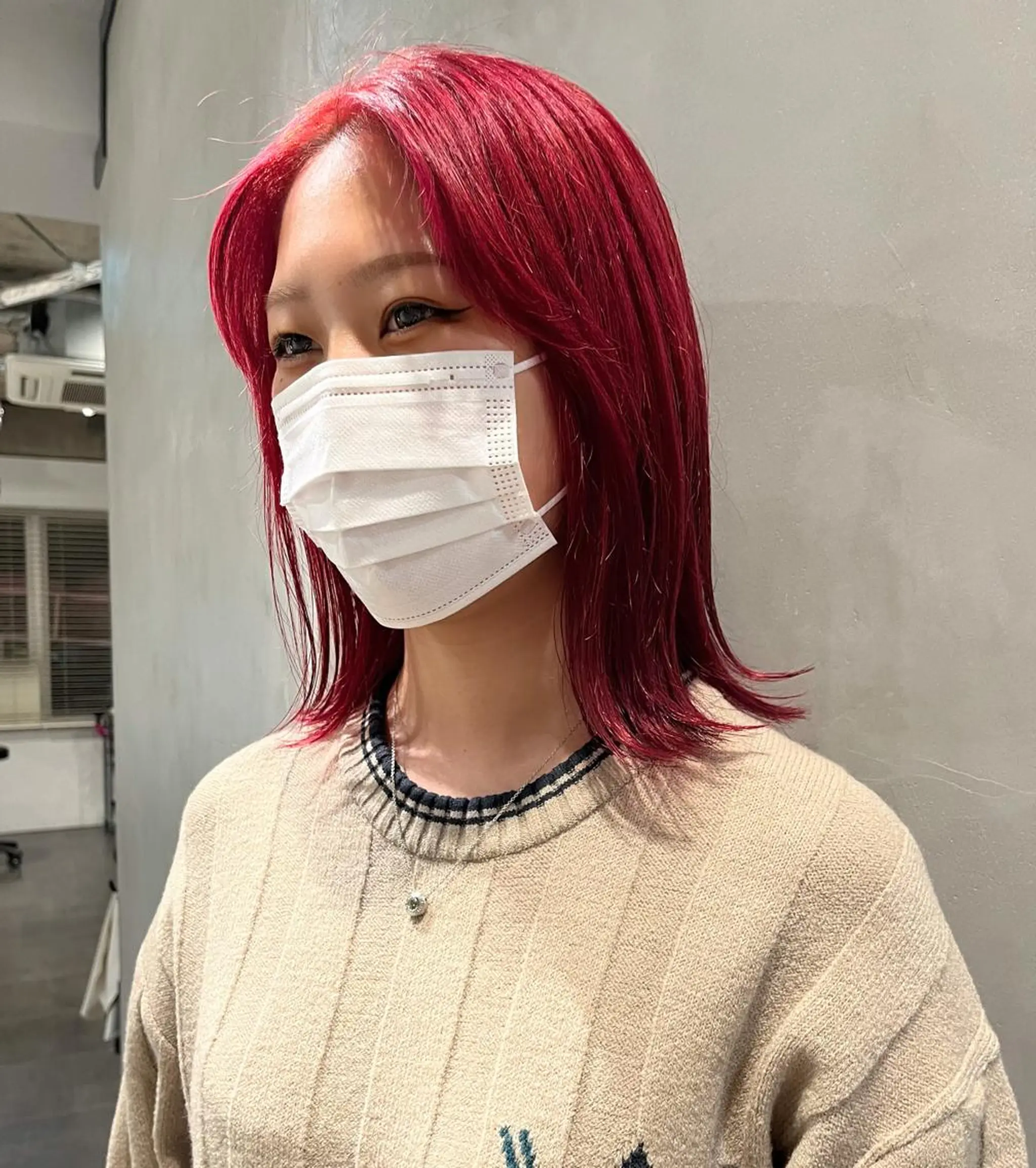 ミディアム カラー 暖色🍒姫カット🎀 オタク特化🎀ゆうなのヘアスタイル