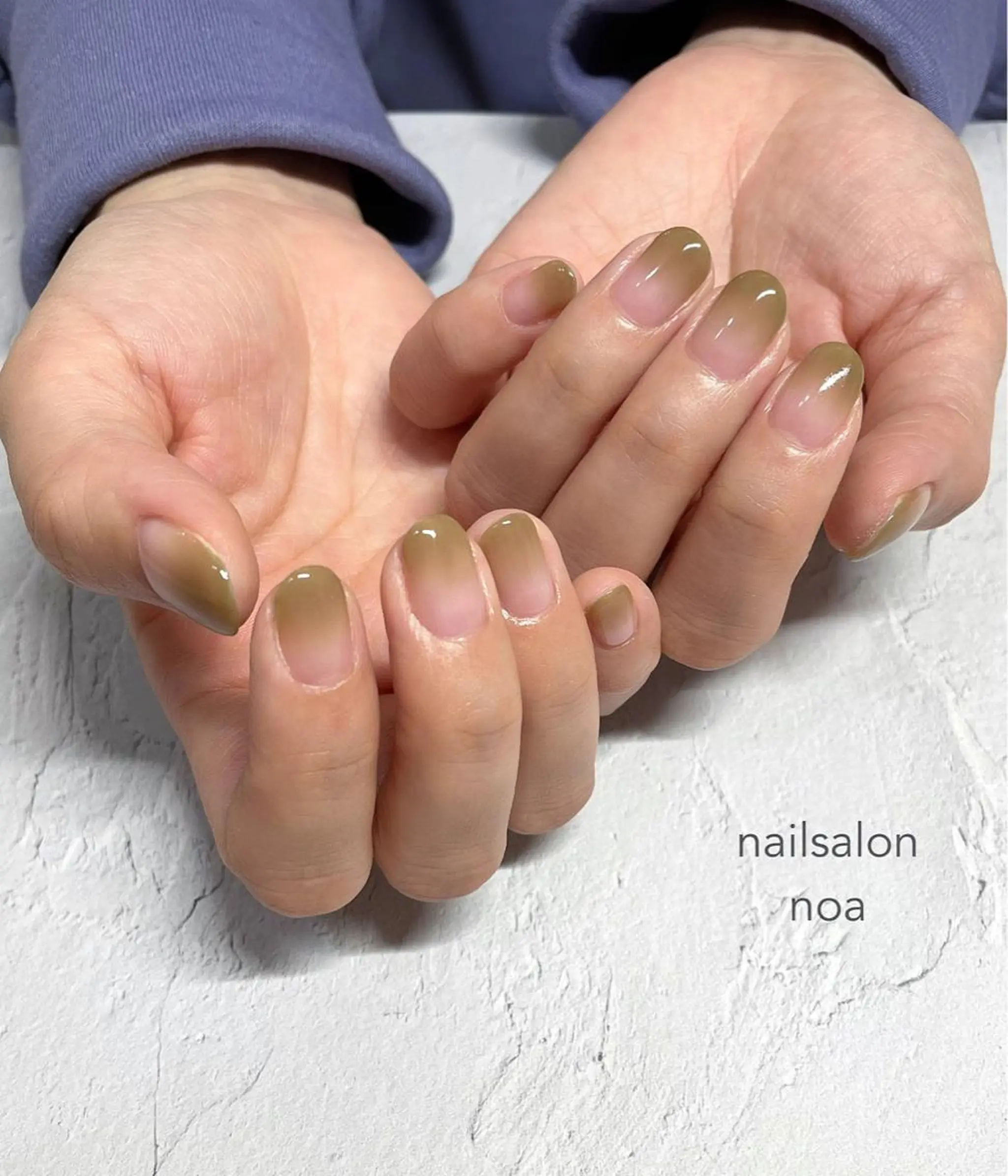 ネイル アートネイル オーロラネイル カジュアル ジェルネイル 氷ネイル・うるうるネイル nailsalon noa所属・nailist sakiのネイルデザイン