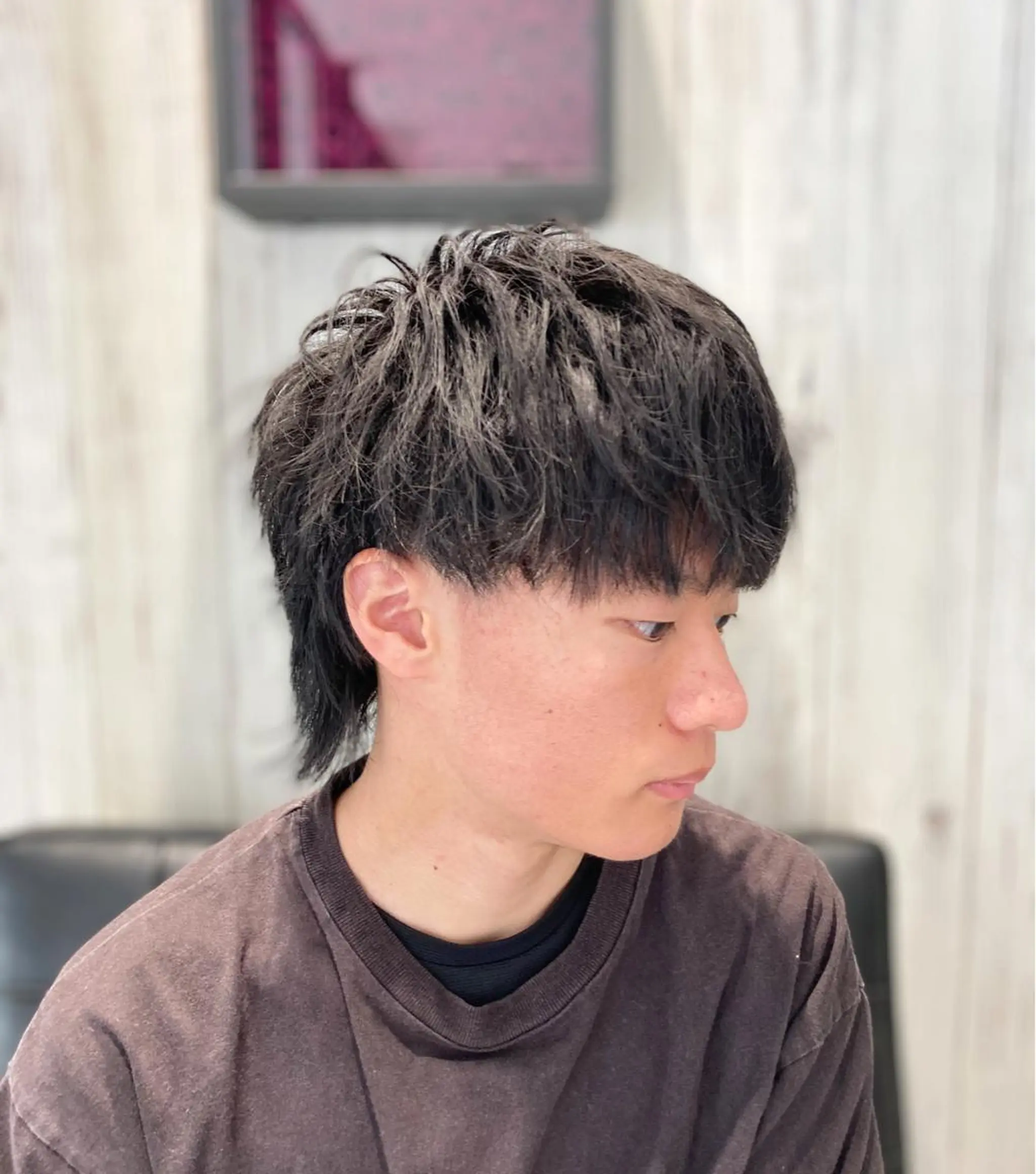 ミディアム メンズ マッシュウルフ マッシュ メンズウルフカット ウルフカット メンズ特化 星野裕人のヘアスタイル