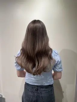 🩵ワンカラー🩵【ロング料金なし!シャンプーブロー込み!巻き髪やストレート仕上げ可★】長さにより2時間かかる場合あり。