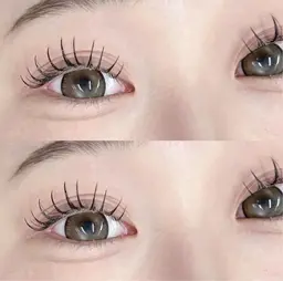 📣{1日2名限定🥕}オフあり🐰マツエク120本💚🤍ぱっちり韓ドル束感まつ毛に🪐初回オフ代無料