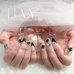 【オフ無の方🩵】【長さだし10本】デザインやり放題