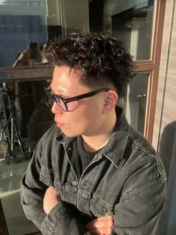 men's cut + perm🌀