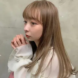 カラートリートメント🌼ブリーチなしのワンカラーで艶感のある髪に✨トリートメントは【オージュアトリートメント】💎