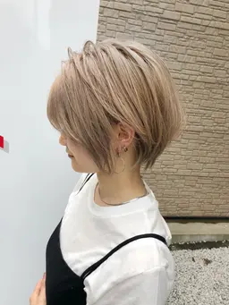 【透明感重視】カット+ブリーチなしWカラー