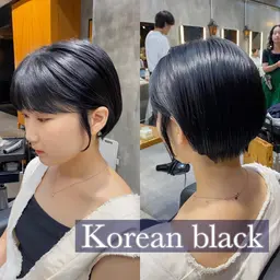 ✨4月限定✨【イルミナカラー🌈ブルーブラック🫐✖️ショートボブ、ショートカット✂️🌈】