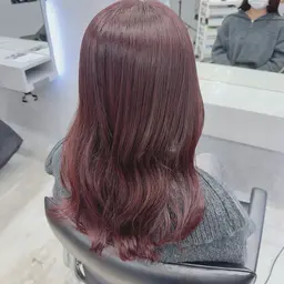 💖ブリーチなしダブルカラー|やわらか暖色カラー