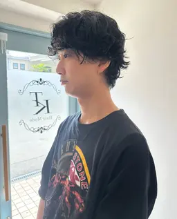 【新規先着10名メンズ限定】 パーマ+カット ¥7480