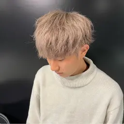 ⟬✨️ミニモ限定⟭⟬ダブルカラー⟭メンズカットモデル＋ブリーチ＋カラー＋トリートメント⟬owl心斎橋店ご新規様限定⟭