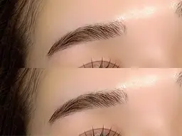 《写真撮影可能な方限定✨️》眉毛Wax 間引き+カット+眉メイク仕上げ