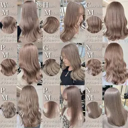 ブリーチありのダブルカラー ✨🦋➕ダメージ補修トリートメント💕➕コテ巻き仕上げ💕