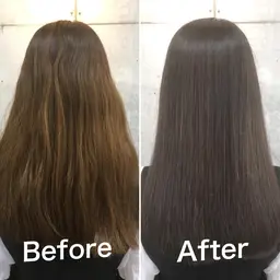 ✨朝の時短✨ストレス解消✨毛先のメンテナンスカット+縮毛矯正