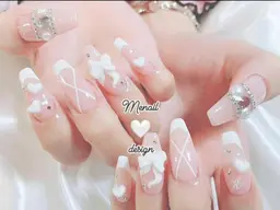 【オフなし】90分アートし放題+長さ出し￥12600/ワンホン/韓国ネイル