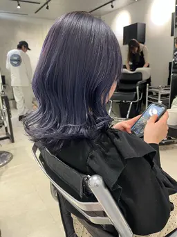 【ハイトーン×ケアブリーチ】ダブルカラー(ブリーチ込)+カット+リペアTR+コテ巻き🌈 U24学割◎