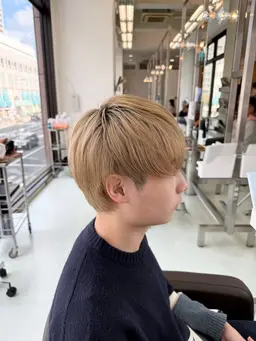【ブリーチ込み】似合わせメンズカット＋ダブルカラー＋ReFa炭酸ケア