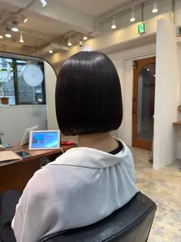 【ボブ人気No.1】☆カット+Nドット縮毛矯正+1stepトリートメント