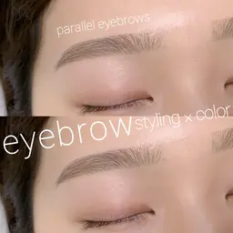 ２番人気‼️【アイブロウスタイリング(wax脱毛)＋カラーリング(眉毛)セット】　間引き＋仕上げメイク付き◎