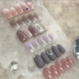 上品🌸オフィスネイル6種から選べるパラジェル定額💠マグネットもマーメイドネイルもさりげなく💅【新規価格オフ無料】