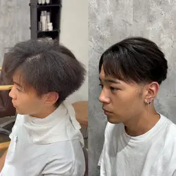 【ご新規様限定/癖毛改善✨】メンズカット➕縮毛矯正#メンズ#メンズ縮毛矯正#曲がる縮毛矯正#学割#センターパート