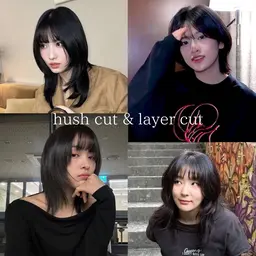 【🎈ミニモ学割価格🎈】韓国アイドル風ハッシュカット✨🐺🩵