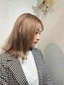 Wカラー【ケアブリーチ+オンカラー🤍】