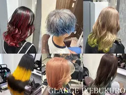 🩵ミニモ限定🩵🤍個性派特殊カラー🤍ブリーチカラー＋N.カラー＋ポイントデザインカラー