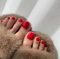 【新スタッフクーポン】フットネイルワンカラorラメグラデーション（２色選択可）　8000→5000