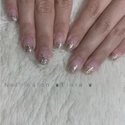 オフ込み/ハンドネイル✽.｡.:*:ラメグラデーション❁