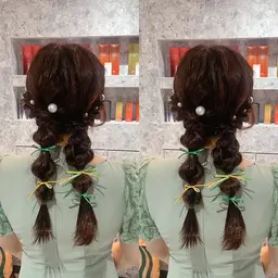 💙【 ⚠️ 事前予約のみ 】ヘアアレンジ 💙（アップスタイル・編みおろしetc...）