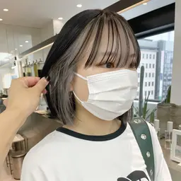 ❤️‍🔥ミニモ限定価格❤️‍🔥インナーカラー（ブリーチ込み）全体カラー＆トリートメント