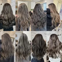 ✨人気NO1 ✨外国人風3D ハイライトカラー&ダメージ補修トリートメント