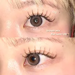 【平日限定】フラットラッシュ120本まで💖《オフ+束感コーティング付》フルカラー変更+¥1,000